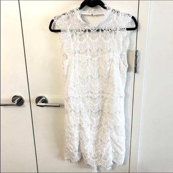 NWT Free People Daydream Lace Minidress in White - Picture 5 of 7